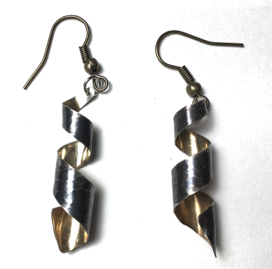 Black and gold earrings