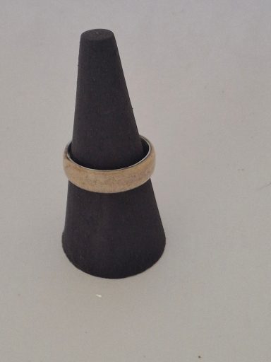 Silver and veneer ring