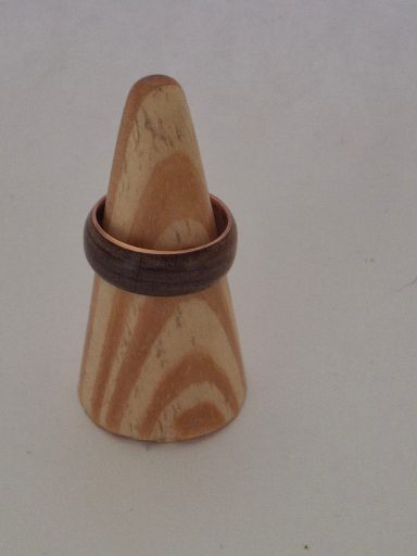 Copper and veneer ring