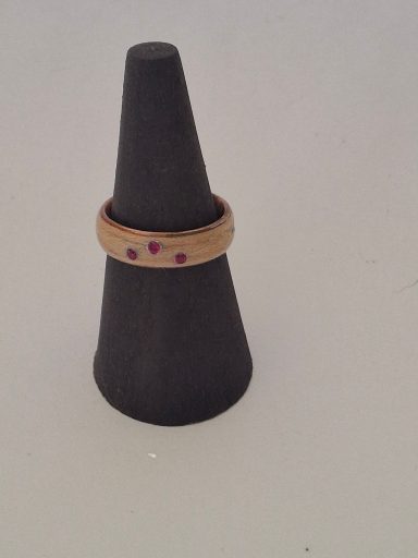 Copper and veneer ring