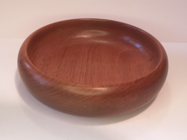 Simple mahogany bowl